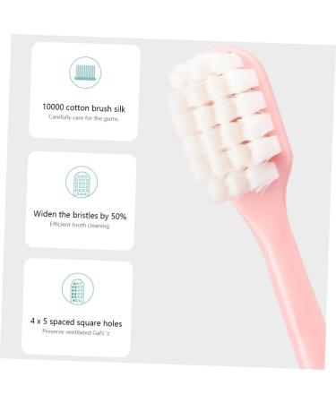 Minkissy 4-Piece Soft Bristle Toothbrush Set | Travel-Friendly Adult Toothbrushes for Superior Oral Cleanliness - Buy Online on GoSupps.com