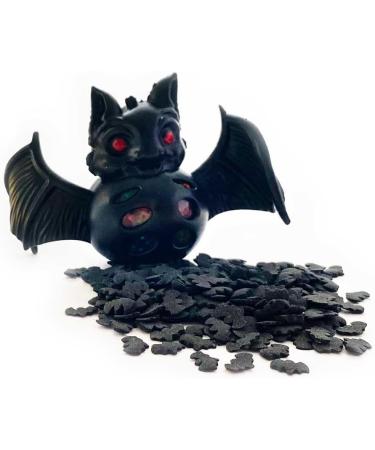 A Pinch Of - Halloween Black Bats Cake Topper Sprinkles - 25g Edible Matt Sugar Shapes Cupcake Decorations - Ideal for Halloween Themed Party Cakes & Bakes - Buy Online on GoSupps.com