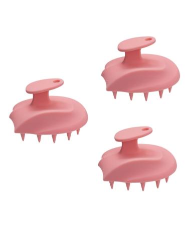 Healvian 3st handy shampoo brush made of silicone small headwear head massage brush hairbrush hairbrush massage clerk massage brush hair peeling for the scalp.