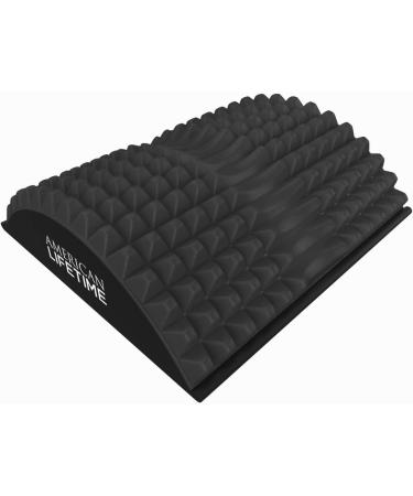 American Lifetime Lower Back Stretcher - Chronic Lumbar Pain Relief Treatment for Spinal Stenosis, Sciatica, Herniated Disc, Neck Muscle Pain - Black - Buy Online on GoSupps.com