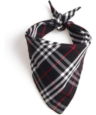UANOU Dog Bandanas - Triangle Bib Cotton Scarf Red Plaid for Small & Medium Pets | Stylish Pet Supplies M - Buy Online on GoSupps.com