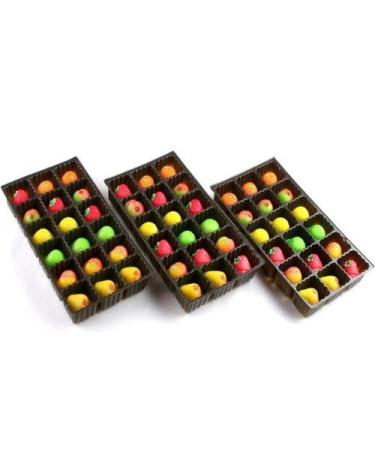 Bergen Marzipan 54 Piece Assorted Fruit Box Tray Net Weight 25 oz 1.56 Pound (Pack of 1) - Buy Online on GoSupps.com