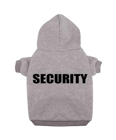 Izefia dog hooded sweater security rdc pet clothing dog shirt warmer sweater cotton cotton jacket coat small dog medium dog (gray 5xl) xxxxxl gray