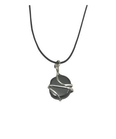 Kunal Raw Hematite Tumbled Crystal Healing Pendant Necklace Promotes Earth Energy Protective Stone for Grounding Balance Centering & Peace Absorbs Negative Energies spiritual Gift