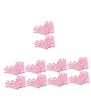 minkissy 10 Pairs Moisturizing Gloves Grooming Glove Dry Hands Spa Gloves Overnight Hand Moisturizer Gloves Cracked Hands Repair Touchscreen Gloves Mittens Skin Care Cotton Miss