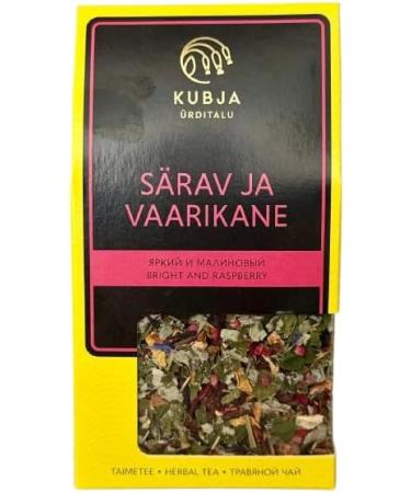 Kubja Premium herbal tea radiant raspberry 75 g fruit tea with raspberry hibiscus rosehip and flowers caffeinefree natural handmade from Estonia - Buy Online on GoSupps.com