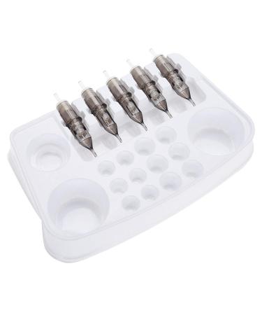 Disposable Plastic Tattoo Cartridge Tray - 12pcs Needle Holder Stand | Tattoo Plate TYPE 2 - Buy Online on GoSupps.com