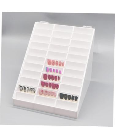 Healeved 1pc Nail Art Display Box Nail Polish Sample Display Nail Sample Display Board Manicure Display Board Nail Polish Display Rack Nail Gel Grid Display Stand White - Buy Online on GoSupps.com
