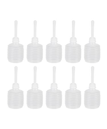 EXCEART 10Pcs Anal Douches Enemas Bulb 150ml Vaginal Cleaner Feminine Care Kit Home Cleaning Set for Man Women Vaginal Cleaning Tool White