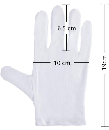 40 Pcs White Cotton Work Gloves Inspection Jewelry Dry Hand Moisturizing Gloves for Men Women - Buy Online on GoSupps.com
