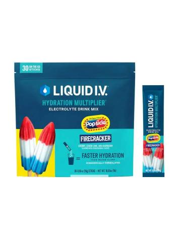 Liquid I.V. Hydration Multiplier Popsicle Firecracker - 30 Sticks