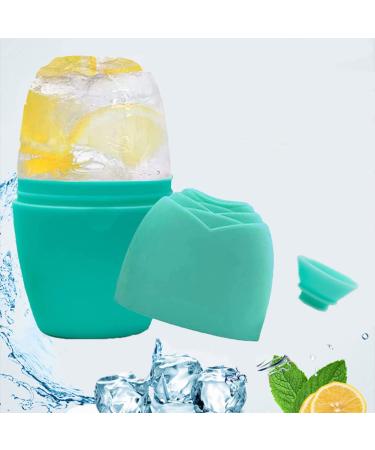 Ice Face Roller Ice Roller for Face and Eyes Face Ice Roller for Eye Puffiness Brighten & Tighten Skin Icing The Skin Remove Fine Lines Shrink Pores Enhance Skin Elasticit - Black (Green)