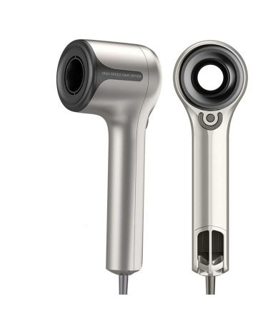 G1 Ionic Hair Dryer Fast-Drying with Brushless DC Motor Salon Negative Ions Blow Dryer No Heat Damage Cold Button Light & Low Noise 2 Magnetic Nozzles 110 000 RPM High-Speed for Home and Travel