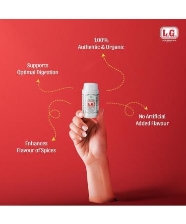 L.G. Compounded Asafoetida (Hing) Powder - 100g | Authentic Spice for Indian Cooking Enhances Flavor & Aids Digestion | No Artificial Flavors 100% Natural - Buy Online on GoSupps.com