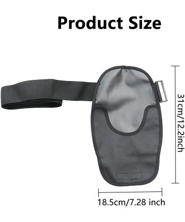 Waterproof Ostomy Bag Covers | Adjustable Colostomy Pouch Cover for Men & Women | Universal Stoma Supplies (Black - Buy Online on GoSupps.com