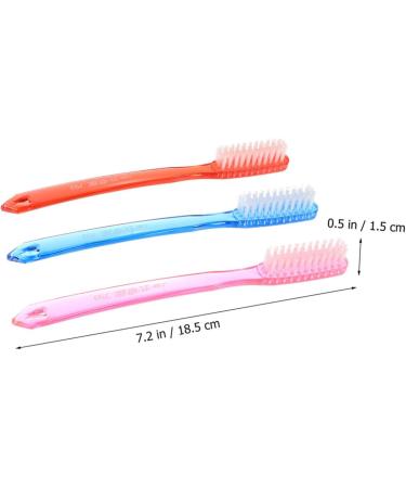 Magiclulu 10-Piece Super-Hard Bristle Toothbrush Set | Large Manual Toothbrushes for Deep Cleaning | Durable Plastic Small Teeth Cleaning Brushes - Buy Online on GoSupps.com