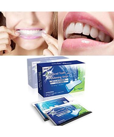 Sparkling White Smiles Advanced Teeth Whitening Strips 28 Count(14 Upper and 14 Lower Strips) Compare to Major Brands and Save.