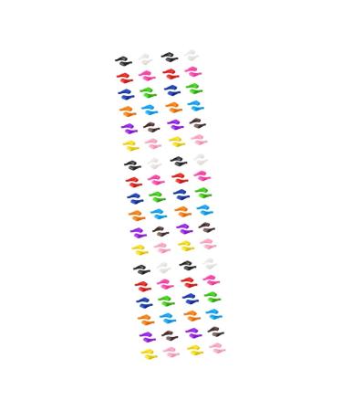 Angoily 72 pairs non-slip silicone ears anti-slip-ear brass glass holder anti-slip holder for glasses anti-slip holder for schnapps glasses connect slipproof cover