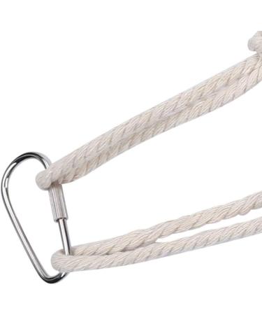 24in Natural Rope Parrot Ladder Toy for Birds - Ideal for African Grey, Cockatoo, Cockatiel, Conure, Budgie, Parakeet - Flexible Wooden Bridge Swing for Hamsters - Buy Online on GoSupps.com