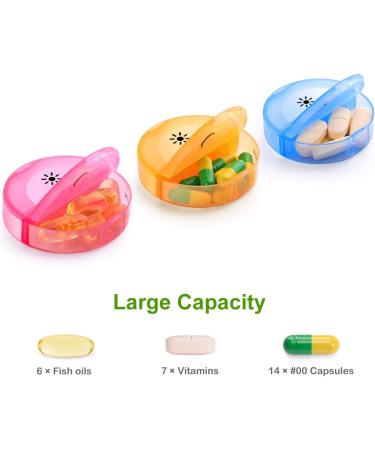 SUKUOS 7 Day Tablet Dispenser with Lockable Lid for Elderly, Alzheimer's & Dementia Patients - White - Buy Online on GoSupps.com