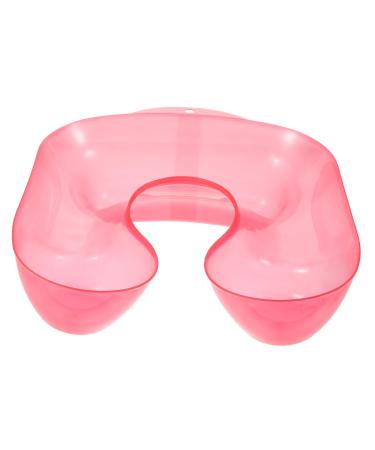 FRCOLOR Dyed and Ironed Shoulder Pads Perming Neck Tray Hair Water Neck Tray Hair Washing Neck Tray Hair Perming Neck Rest Hair Dyeing Neck Rest Medicine Tank Pink Tool Plastic