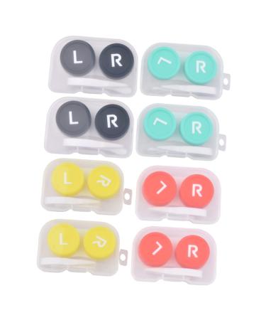 Homsfou 8er box tweezers -travel case contact lens piston pistons for contact lenses Tool for removing contact lens container lens holder lens container Easy adjust