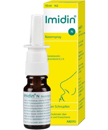 Imidin N Nasal Spray - Double Pack (2x15 ml) | Effective Cold Relief | Shop Internationally - Buy Online on GoSupps.com