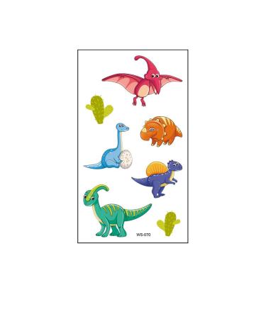 Dinosaur Temporary Tattoo Sheets - Fun Fake Dinosaur Face & Body Stickers for Kids & Adults - Ideal for Dinosaur Birthday Parties - Buy Online on GoSupps.com