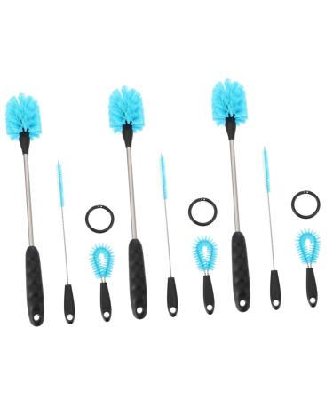 Pretyzoom 9 piece of cleaning brush mini bottle brush mini water bottle pipe cleaner brush water bottle bottle brushes cup cleaner brush home brush milk bottle