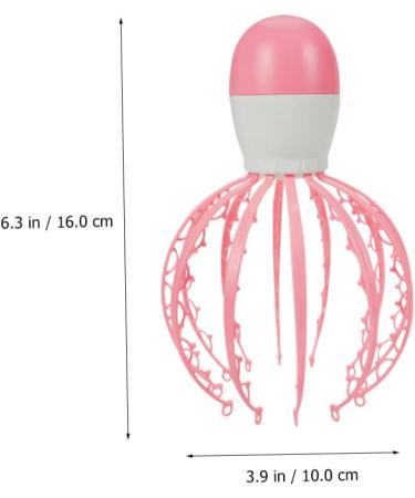 Magiclulu Electric Scalp Massager - 2-in-1 Head Scratchy Brush & Massage Claw ABS Baby Octopus Design in Shock Pink for Ultimate Scalp Relaxation - Buy Online on GoSupps.com