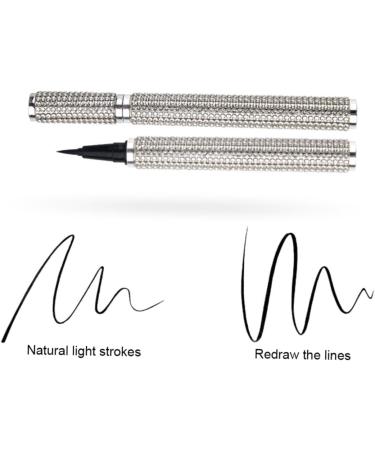 BELLIFFY Liquid Eyeliner Girl Eye Makeup Accessory Girl Eyeliner Makeup Pen Gel Pu Sticker Drill Silver - Buy Online on GoSupps.com