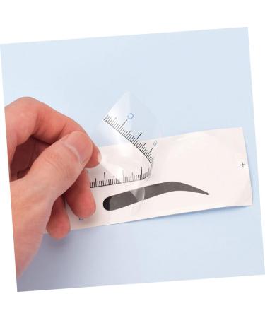 DOITOOL 50pcs Eyebrow Positioning Ruler Nail Sticker Mold Eyebrow Template Eyebrow Measuring Tool Set Scale 18.00X3.80X0.10CM Blue - Buy Online on GoSupps.com