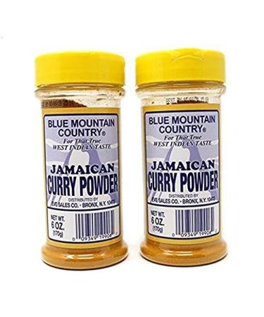 Blue Mountain Country Jamaican Curry Powder 6 Oz (Pack of 2) 6 Ounce (Pack of 2)