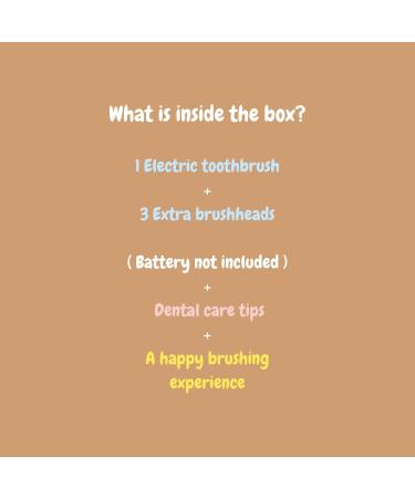 Happylittlemouth Electric Baby Toothbrush for Kids (0-6 Years) | Gentle Sonic Cleaning LED Lights & Dental Care Tips by German Dentist - Buy Online on GoSupps.com