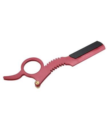 Red Retro Straight Razor - Multifunctional Anti-Rust Lightweight for Barbers & Shaving | Premium Quality Grooming - Buy Online on GoSupps.com