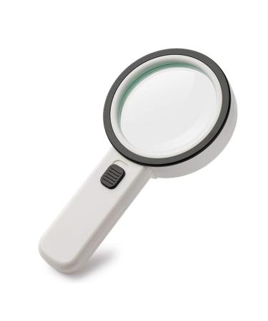 Magnifying Glass 30 Times Magnifying Glass 12 LED Lights Optical Glass for The Elderly Good Times