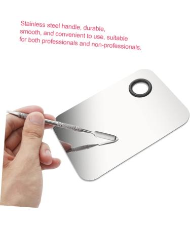 2ensembles Planche Acier Inoxydable Pour Nail Art Et Maquillage Kit De Professionnelles Et Barres De Couleur - Buy Online on GoSupps.com