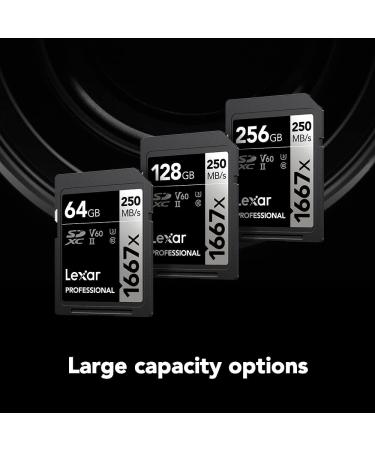 Lexar Professional 1667x 256GB SDXC UHS-II Cards (2-Pack) - Up To 250MB/s Read Speed - Ideal for Photographers, Videographers, and Enthusiasts - Buy Online on GoSupps.com