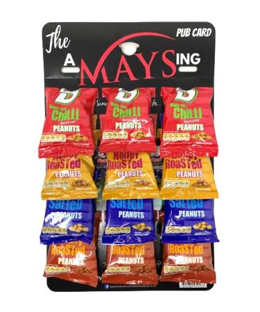 Big D Nuts 12 Pks Salted | Dry Roasted | Chilli | Honey 'The AMaysing' Pub Card