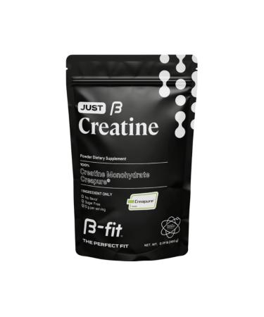 B-FIT B Creatine Monohydrate Powder - Just Creatine Creapure - 90 Servings - 450 g - Pre Workout Creatine for Women - Sugar-Free - Flavorless Supplement - 3 Month Supply