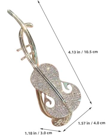 Angoily French Hair Twist Rhinestone Twist Clip Barrettes for Girls French Pins Pipa Barrettes Women's Alloy Headgear Hair Hair Bun Holder - Buy Online on GoSupps.com