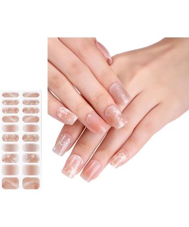 Elegant Gel Nail Strips Eye Catching Star Patern Nail Stickers DIY Decoration Perfect for Parties and Celebrations - Buy Online on GoSupps.com