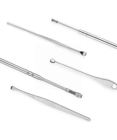 7pcs/Set Steel Ear Wax Removal Tools Kit - Earpick Wax Pickers for Ear Cleaning (Color as Shown) - Buy Online on GoSupps.com