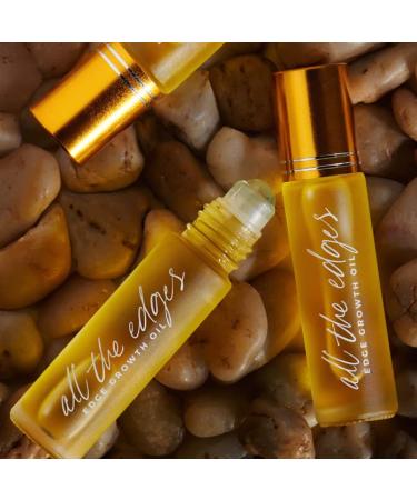 Beauty All The Edges Organic Roller Bottle Oil | Nourishing Treatment for Baby Hairs | Rosemary Jojoba Hemp Seed & Peppermint Oil | 2 oz | All Hair Types | International Shipping - Buy Online on GoSupps.com