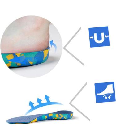 Children's Flatfoot Orthotics Insoles - High Arch Support Breathable & Sweat-Absorbing Shoe Pads for Kids Men & Women - Size 4 - Buy Online on GoSupps.com
