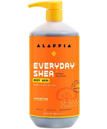 Shop Alaffia Everyday Shea Body Wash - Moisturizing, Unscented, Fair Trade, 32 Fl Oz - Buy Online on GoSupps.com