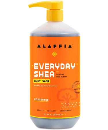 Alaffia Everyday Shea Body Wash Moisturizing & Cleansing Formula with Shea Butter, Neem & Coconut Oil 2 Pack, 32 Fl Oz Each - Buy Online on GoSupps.com