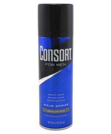 Consort Hair Spray 8.3 Ounce Regular Hold Aerosol (235ml) (3 Pack)