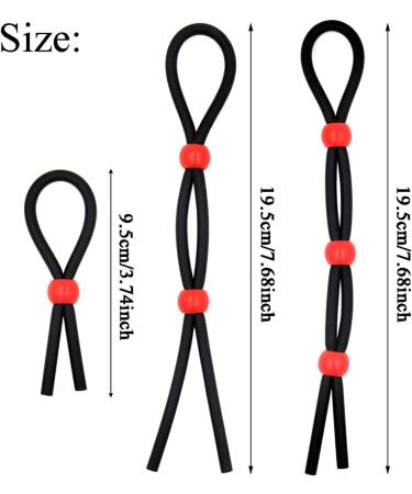 Relax Black Silicone Accessories - Durable Flexible & Comfortable 3-Piece Set for Easy Wear | Shop Internationally - Buy Online on GoSupps.com