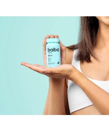 Baba Nutrition Detox Food Supplement | Complex 4 Plants to Improve Digestion & Bloating | Black Radish Pineapple Sweet Paprika Fennel | 180 Capsules - Buy Online on GoSupps.com